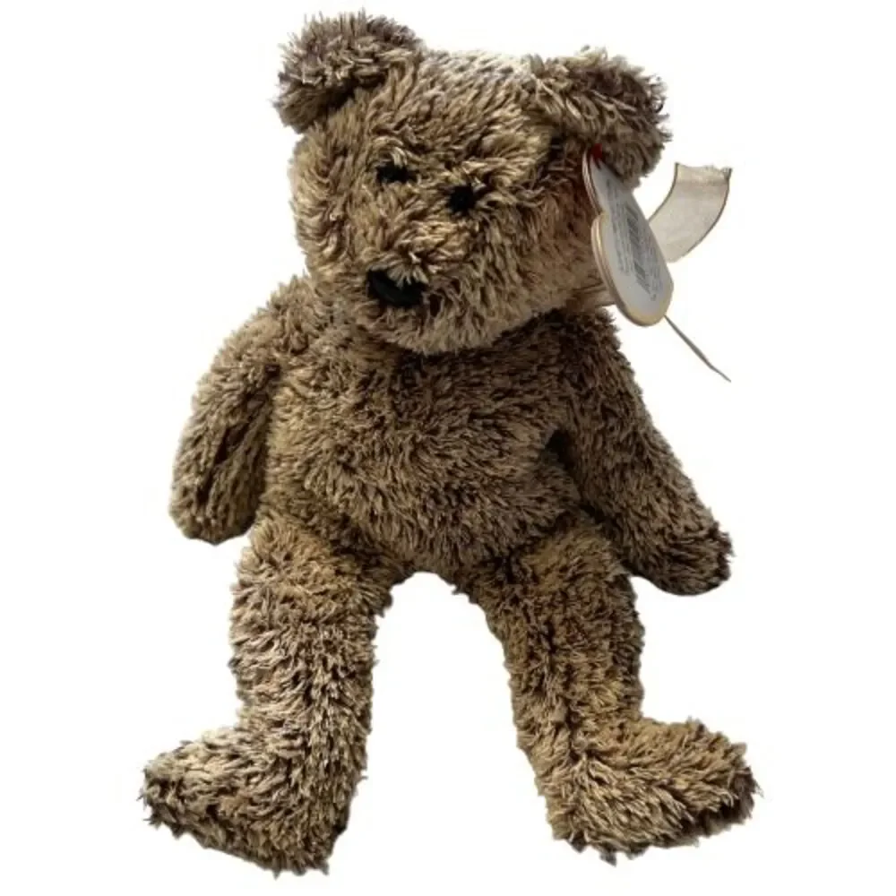 Ty Beanie Babies 2002 Harry Teddy Bear Plush Brown Soft Furry Stuffed Animal Toy